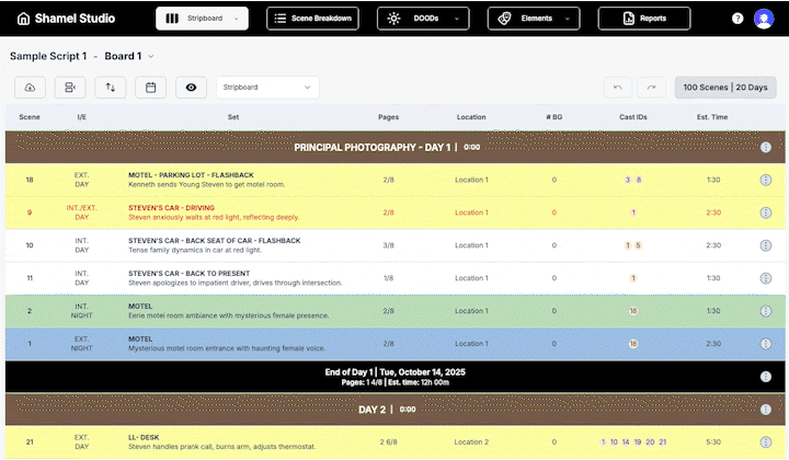 Bulk Scene Renumbering demo